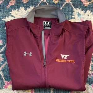 Under Armour Virginia Tech Maroon and Gray Vest